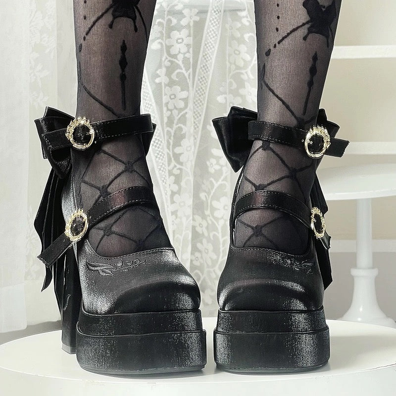 フェアリーリリー サテン メリージェーン