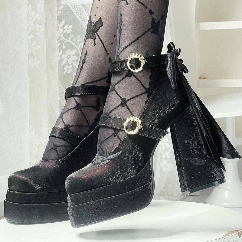 フェアリーリリー サテン メリージェーン