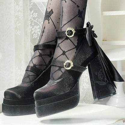 フェアリーリリー サテン メリージェーン