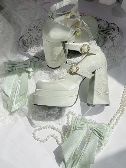 フェアリーリリー サテン メリージェーン