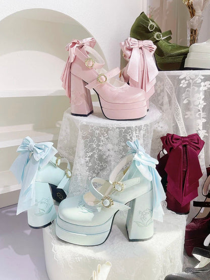 フェアリーリリー サテン メリージェーン