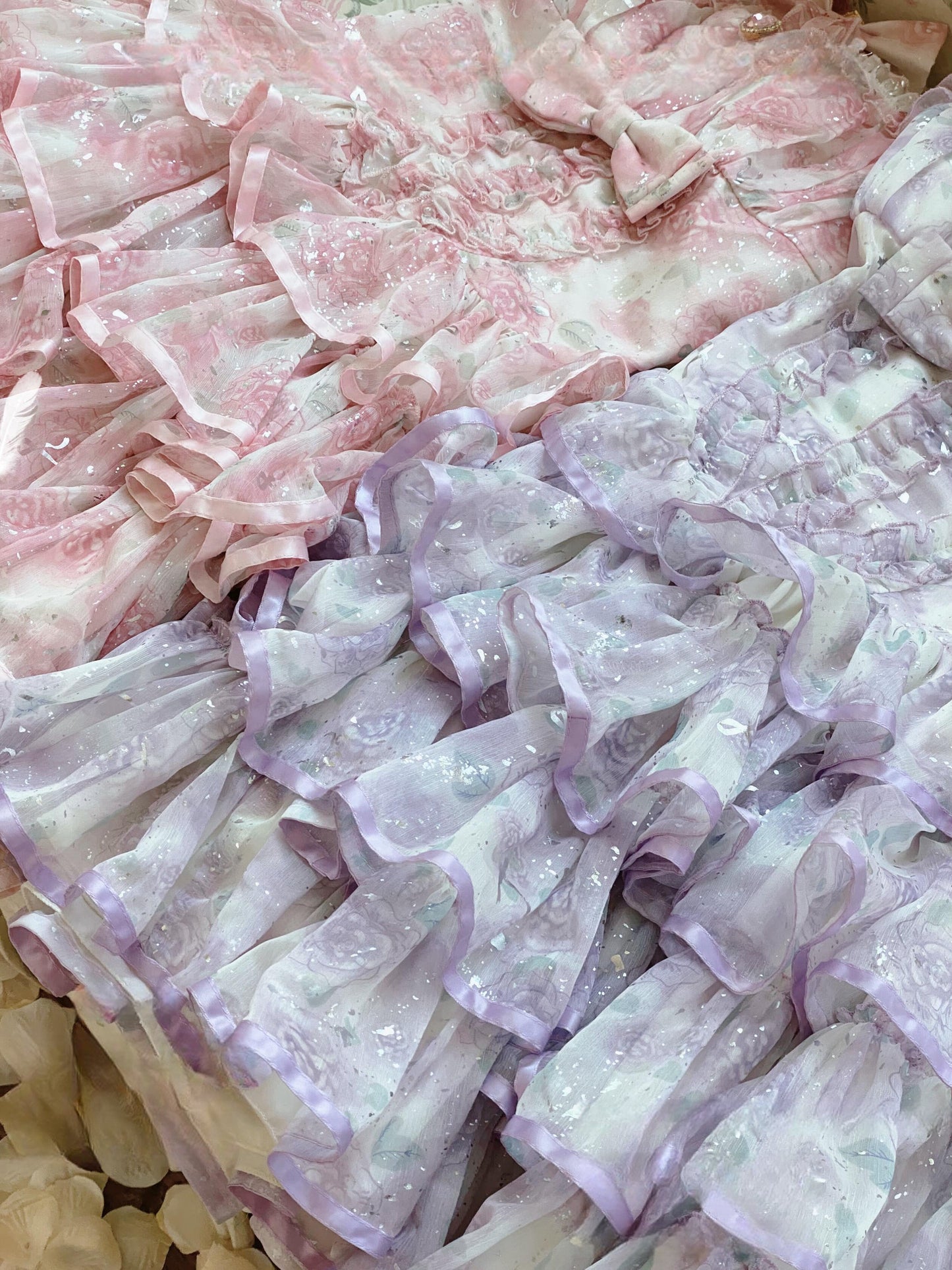 シルバーローズフェアリーロココドレス