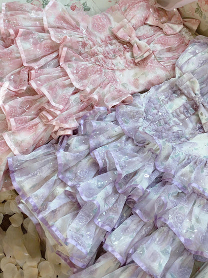 シルバーローズフェアリーロココドレス