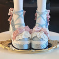 Stack Cake Diamond Velvet Platforms