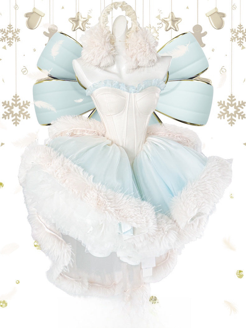 Schneehasen-Prinzessinnenkleid