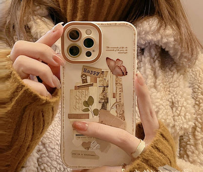 Case Phone Retro Print