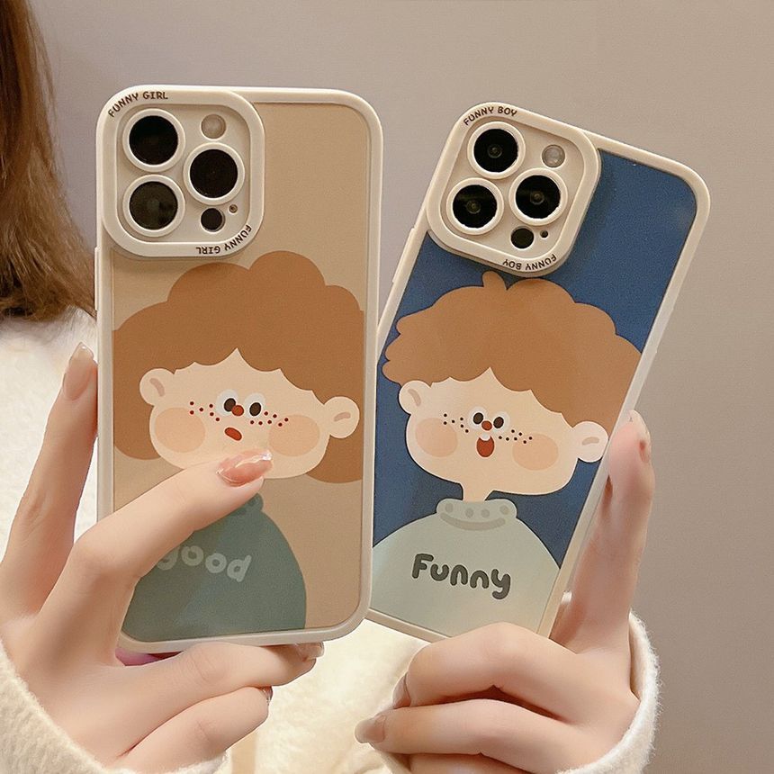 Couple Matching Cartoon Phone Case - Compatible with iPhone