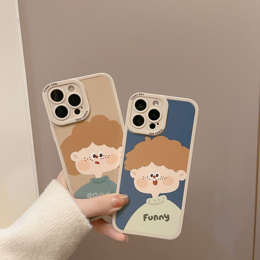 Couple Matching Cartoon Phone Case - Compatible with iPhone
