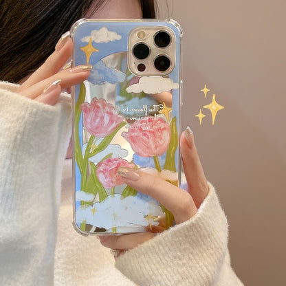 Phone Case Flower Mirrored