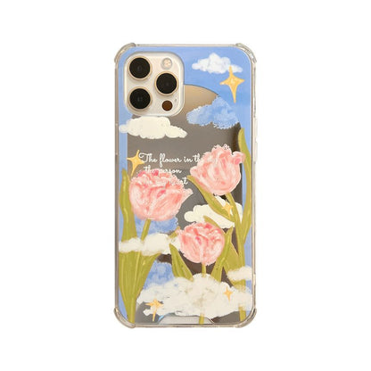 Phone Case Flower Mirrored