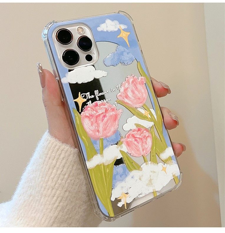 Phone Case Flower Mirrored