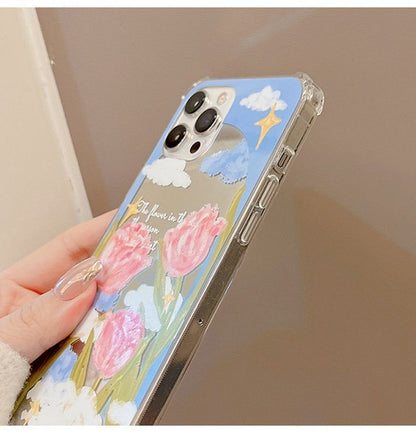 Phone Case Flower Mirrored