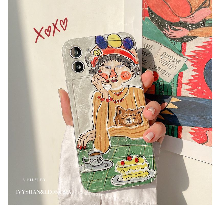 Transparent Case Phone Cartoon