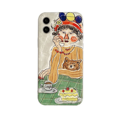 Transparent Case Phone Cartoon