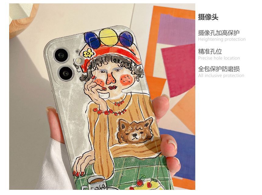 Transparent Case Phone Cartoon