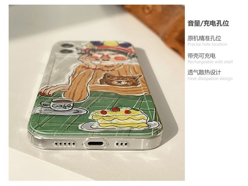 Transparente Hülle Telefon Cartoon