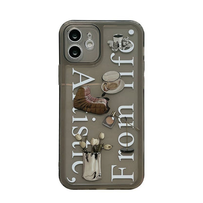 Case Transparent Phone Lettering