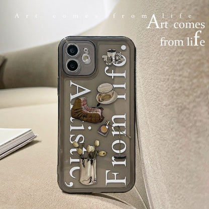 Case Transparent Phone Lettering