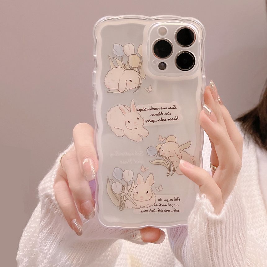 Rabbit Transparent Phone Case - Compatible with iPhone