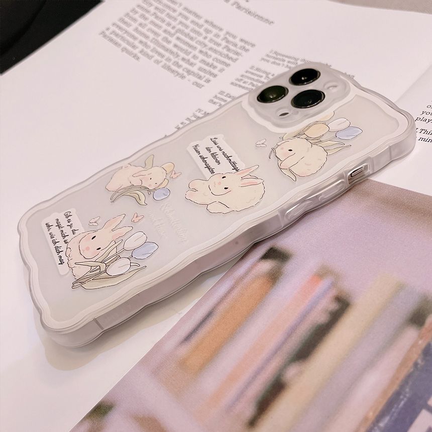 Rabbit Transparent Phone Case - Compatible with iPhone
