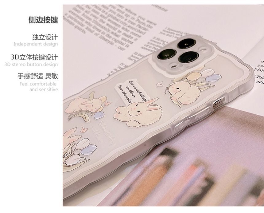 Rabbit Transparent Phone Case - Compatible with iPhone