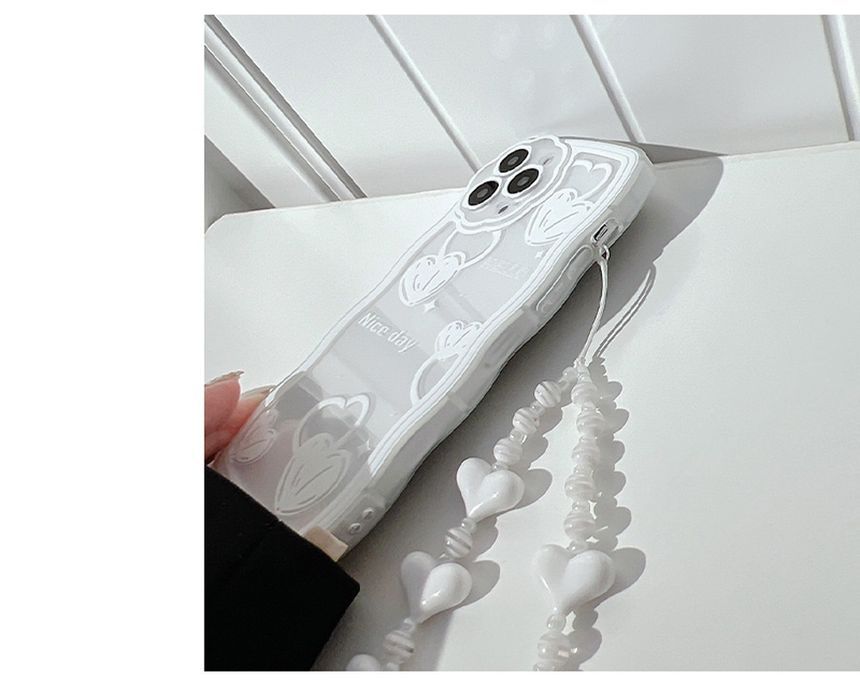 Heart Transparent Phone Case - Compatible with iPhone