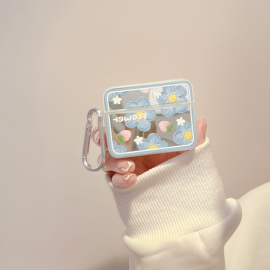 フラワーAirPods Proミラーケース/イヤホンスキン