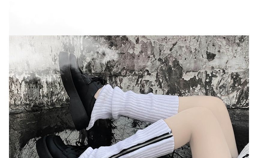 Zip Leg Knit Warmers