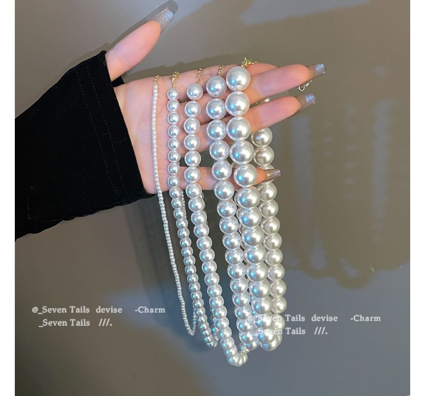 （様々なフェイクデザイン）チョーカーパール