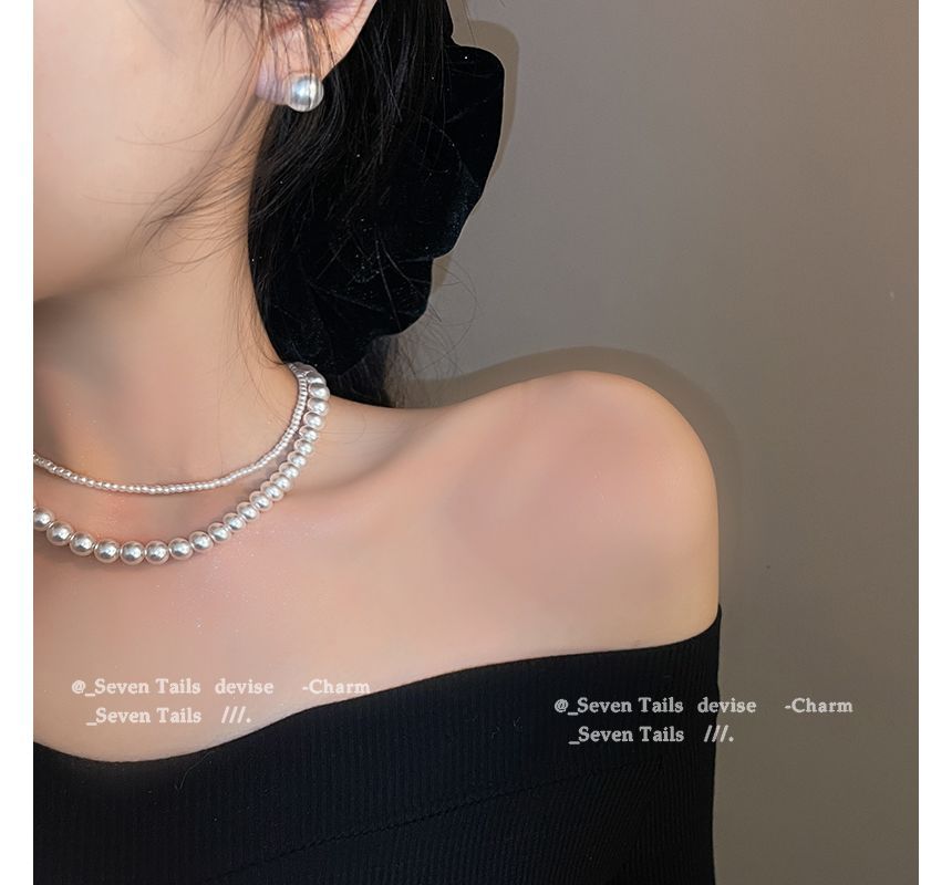 （様々なフェイクデザイン）チョーカーパール