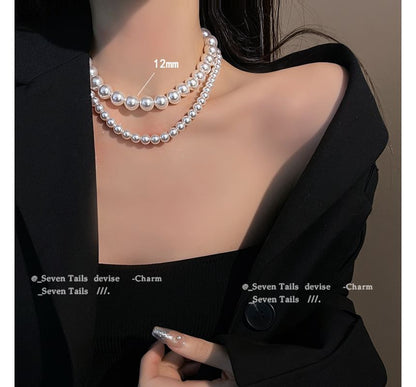 （様々なフェイクデザイン）チョーカーパール