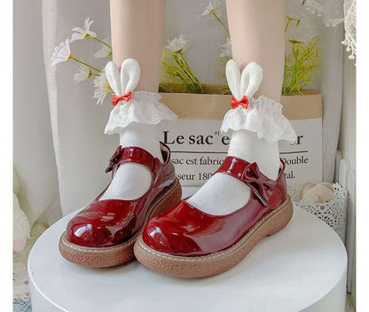 / 2er-Set Socken mit Hasenohren und Schleife