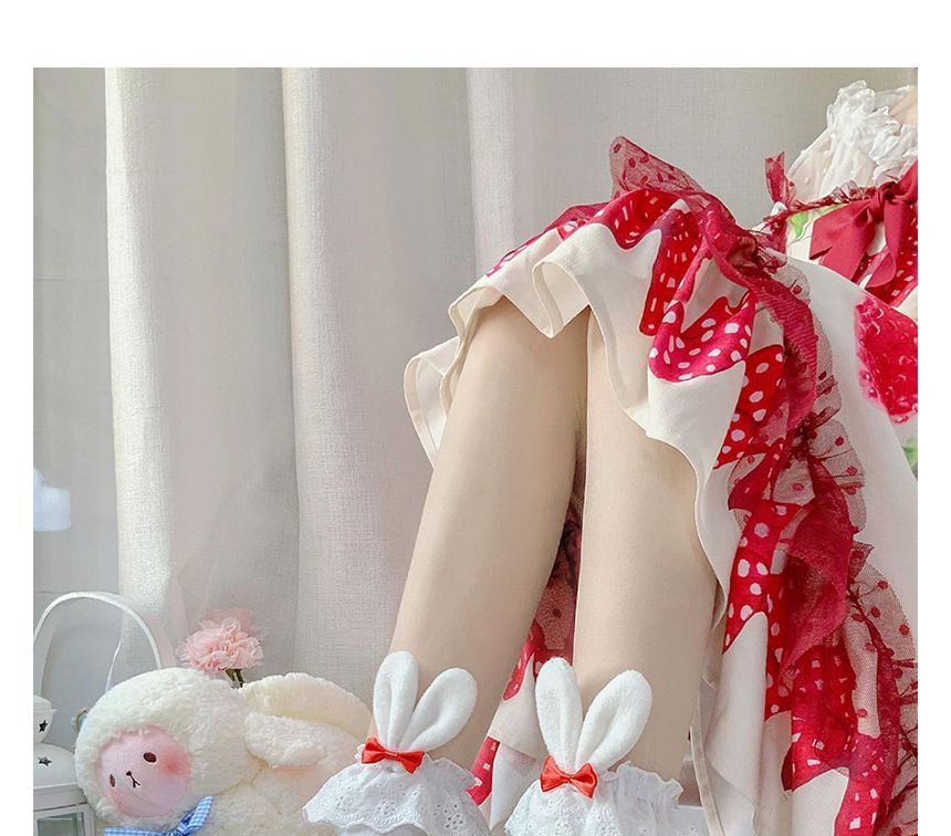 / 2er-Set Socken mit Hasenohren und Schleife