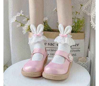 / 2er-Set Socken mit Hasenohren und Schleife