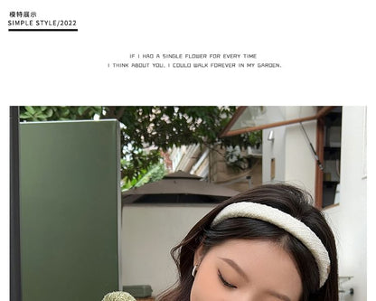 Tweed-Stirnband mit Logo