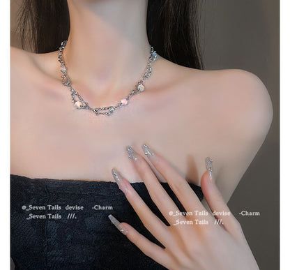 Moonstone Necklace Layered