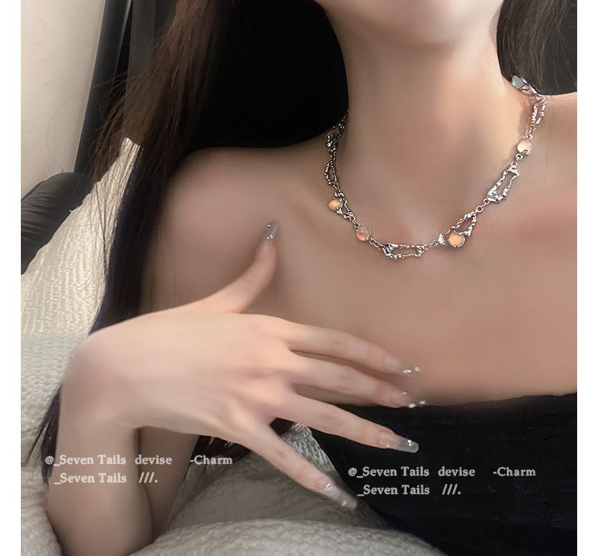 Moonstone Necklace Layered