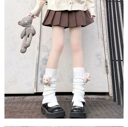 Accent Leg Knit Warmers Bear