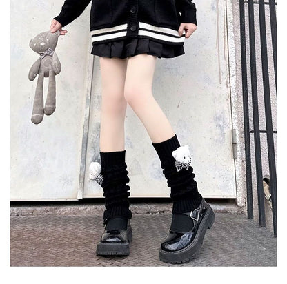 Accent Leg Knit Warmers Bear