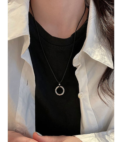 ネックレスフープ合金ストリングペンダント