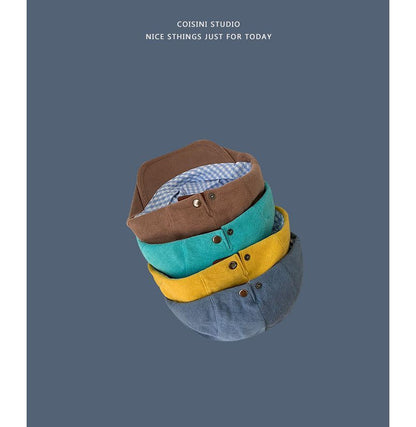 Plain Flat Cap Corduroy