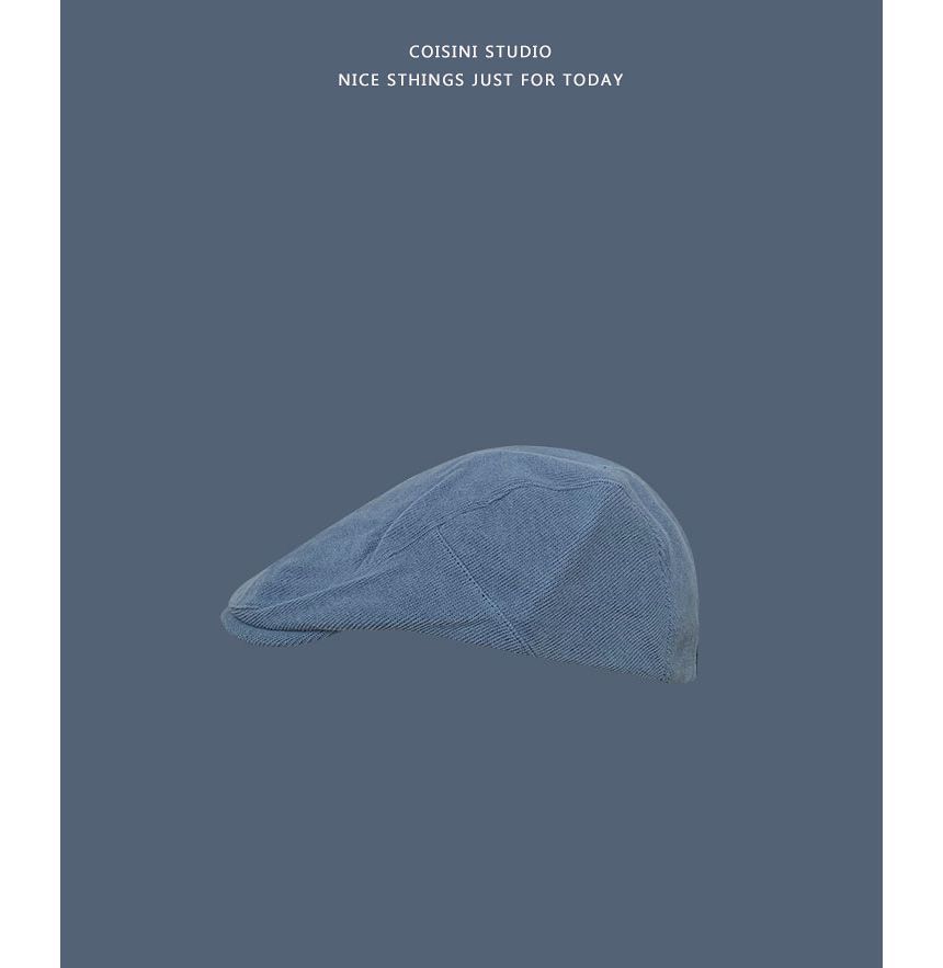 Plain Flat Cap Corduroy