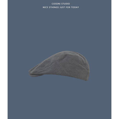 Plain Flat Cap Corduroy