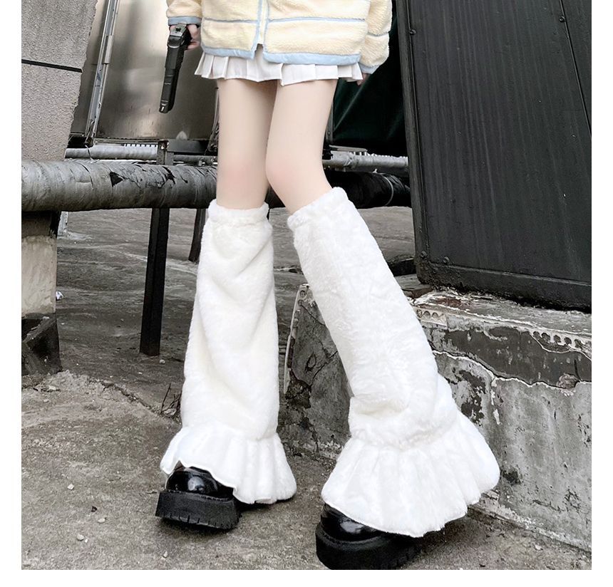 Leg Fluffy Warmers Plain
