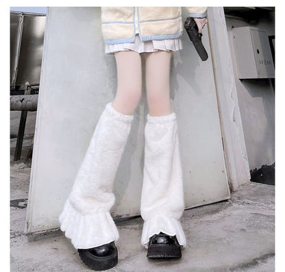 Leg Fluffy Warmers Plain