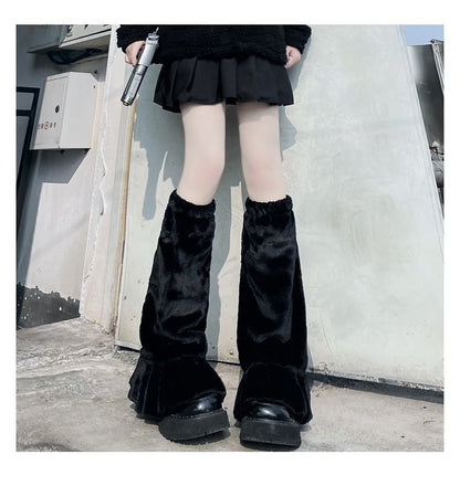 Leg Fluffy Warmers Plain