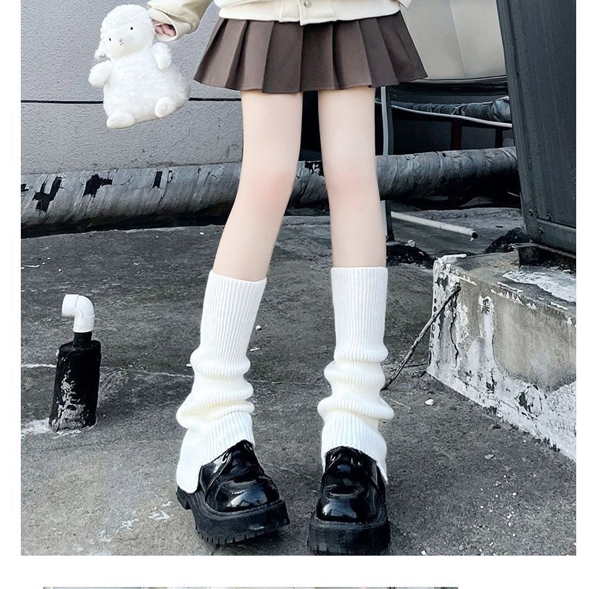 Plain Knit Leg Warmers