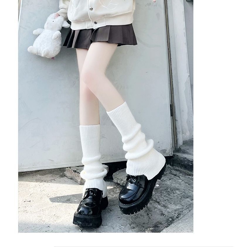 Beinwärmer aus einfachem Strick