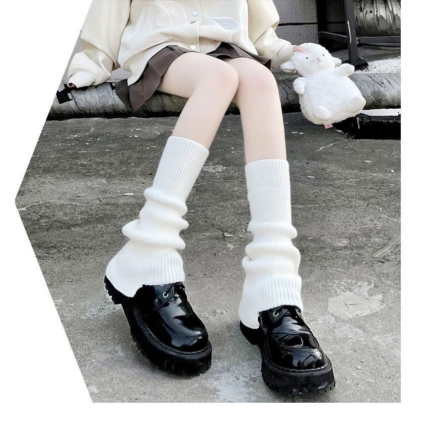 Plain Knit Leg Warmers