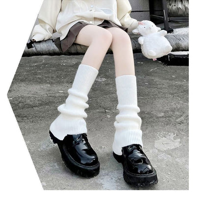 Plain Knit Leg Warmers